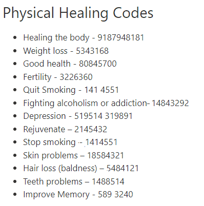 Grabovoi Codes